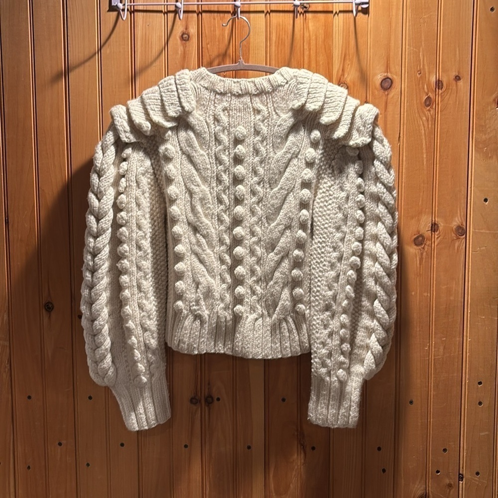 ULLA JOHNSON Pom Pom verena crewneck sweater